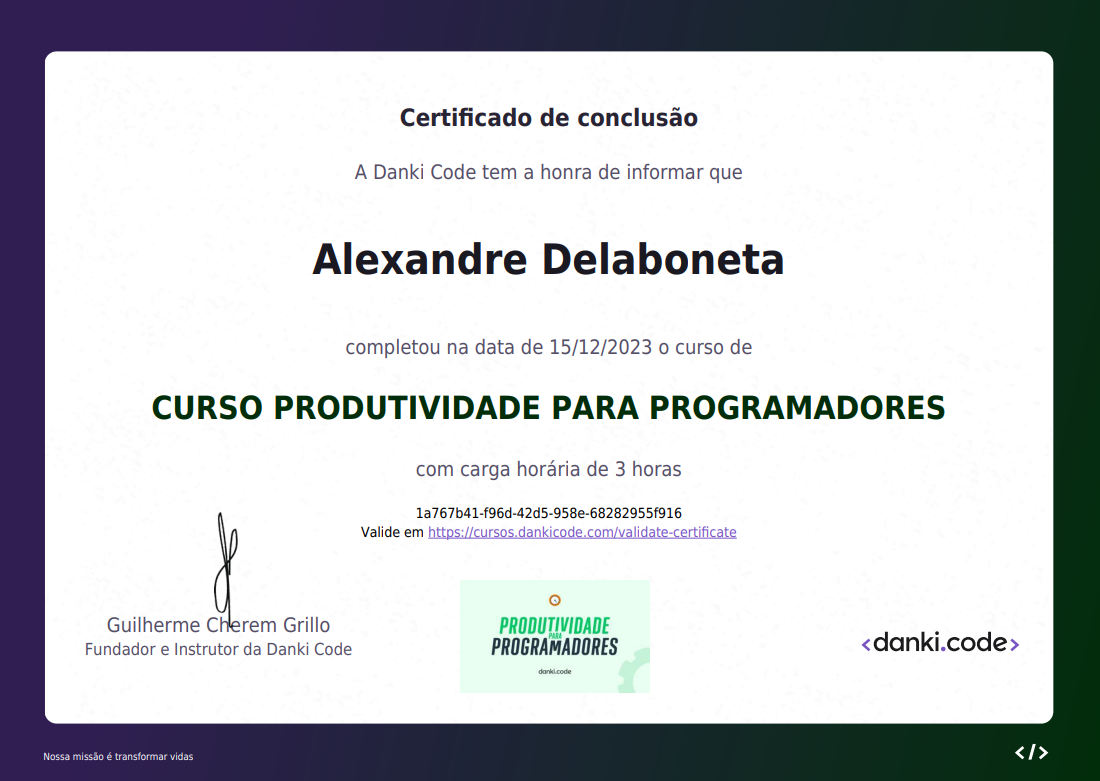 Certificado