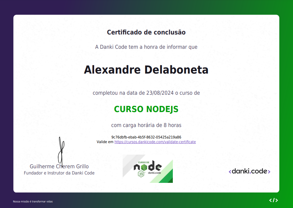 Certificado