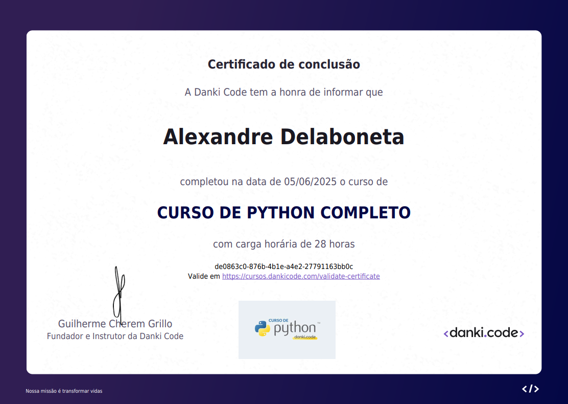 Certificado